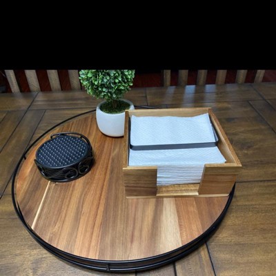 Wood Napkin Holder Black - Threshold™ : Target