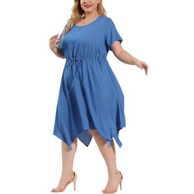plus size denim dress