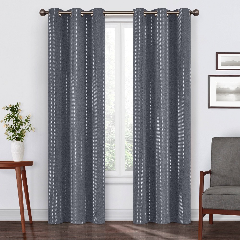 Photos - Curtains & Drapes Eclipse 84"x40" Ronneby Blackout Window Panel Gray  