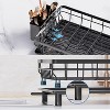 SKONYON Dish Drying Rack 2-Tier Detachable Stainless Steel Rack with Cutlery Box and Cup Holder - 3 of 4