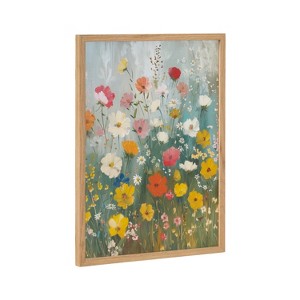 Kate & Laurel All Things Decor 12"x16" Gallery Boho Wildflower Garden Print by The Creative Bunch Studio Natural - 1 of 4