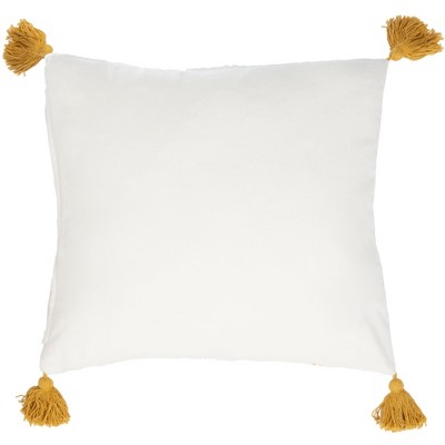 Polli Pillow - Mustard Yellow/beige - 20" X 20" - Safavieh : Target