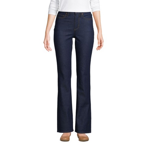 Lands' End Women's Recover High Rise Bootcut Blue Jeans : Target