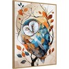 Amanti Art Owl Watercolor Animal Art by Justyna Jaszke Framed Canvas Wall Art - 2 of 4