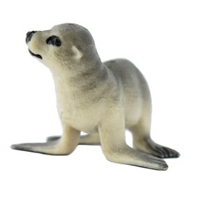 Sea Lion, Baby, Calf, Pinnipeds, Marine Mammal, Hand Painted, Rubber Animal, Realistic Toy Figure, Model, Replica, Kids,  2 Inches.  CH402 BB108 - 1 of 4