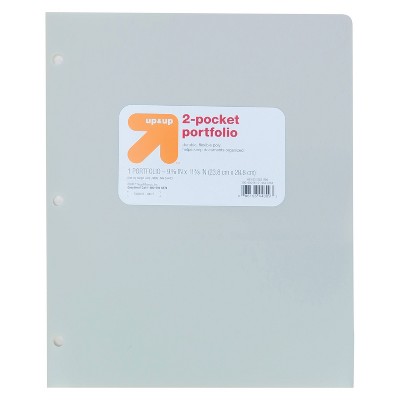 2 Pocket Plastic Folder - up&up™