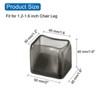 Unique Bargains Non-Slip Noise Reduction Chair Leg Protect Square Floor Pads 16 Pcs - 2 of 3