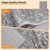 Large Area Rug 8x10 Living Room Carpet with Anti-Slip Backing, Low Pile Vintage Pearl Velvet Rug, Machine Washable Non-Shedding Soft Rug for Bedroom, - 2 of 4