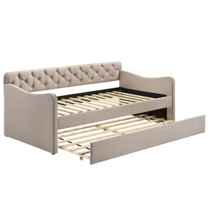 Twin Alisa Upholstered Daybed with Trundle - HOMES: Inside + Out - 1 of 4