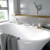 Cobbe Bathroom Brushed Nickel Bathtub Faucet Set with Handheld Shower and 10.24-Inch Wide Waterfall Spout Single Handle Dual 4-Hole Installation - 2 of 4