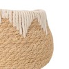 Woven Tapered Basket Jute & White Cotton Rope by Foreside Home & Garden - image 3 of 4