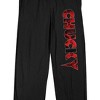 Chucky Scary Font Men's Black Sleep Pajama Pants - 2 of 4