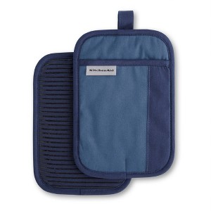 KitchenAid 2pk Cotton Beacon Pot Holders - 1 of 4