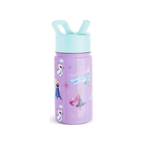 Disney Frozen 14oz Stainless Steel Summit Kids Water Bottle With Straw - Simple  Modern : Target