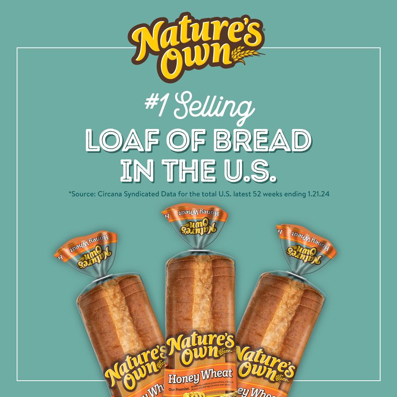 Nature&#39;s Own Honey Wheat Bread - 20oz, 2 of 11