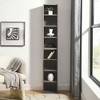 MAYEERTY 8-Tier Media Tower, CD DVD Storage Adjustable Shelves, Home Office, Multi-Use - 2 of 4