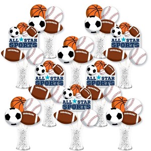 Big Dot of Happiness Go, Fight, Win - Sports - Baby Shower or Birthday Party Centerpiece Sticks - Showstopper Table Toppers - 35 Pieces - 1 of 4