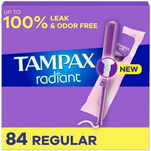 Tampax Radiant Tampons Regular Absorbency - Unscented - 1 of 4