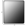 Vynxaria 36x36 Inch Black Aluminum Frame Bathroom Mirror - Stylish & Durable Design - 4 of 4