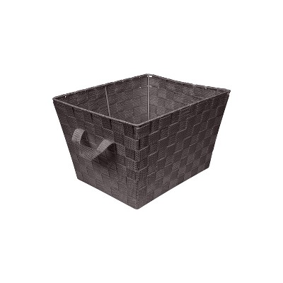 Simplify Small 10" Woven Storage Bin Brown