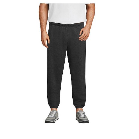 Lands' End Men's Big Serious Sweats Sweatpants - 4x Big - Dark Charcoal ...