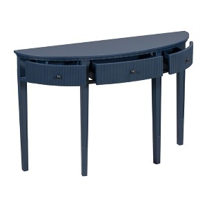 NicBex 51.1''Console Table with 3 Storage Drawers Half-Moon Side Table with Vertical Stripe Drawer Fronts for Entryway,Living Room - 1 of 4