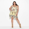 Women's Hankie Hem Mini A-Line Dress - Wild Fable™ Assorted Yellows Floral - 2 of 3