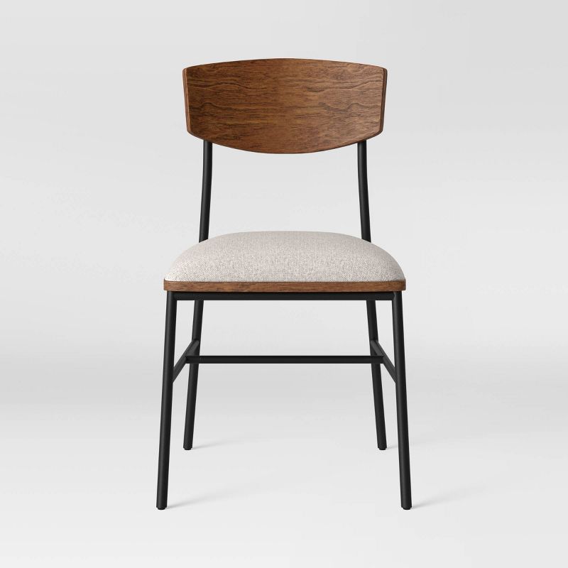 2pk Telstar Mid-Century Modern Mixed Material Dining Chair - Threshold™, 6 of 18