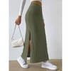Clearlove Women’s High-Waist Knit Pencil Skirt - Side Slit Detail & Body-Skimming Stretch for Effortless Elegance - 4 of 4
