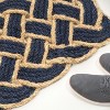 JONATHAN Y Maeve Classic Coastal Scalloped Basketweave Coir Indoor/Outdoor DoorMat - 4 of 4
