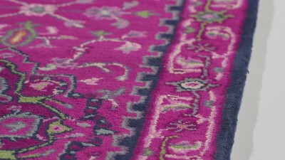 Handmade Green Wool 10' x 14' Tufted Area Rug