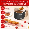 Brentwood 1.6-Qt. Multifunction Electric Ceramic Non-Stick Hot Pot Cooker with Stainless Steel Food Steamer - 3 of 4
