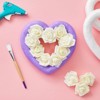Juvale 4 Pack White Foam Heart Wreath Forms for Crafts, DIY Hearts for Wedding, Valentine's Decorations, 10 Inches - 2 of 4