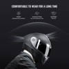 VEVOR Motorcycle Helmet, Full Face, Smart Street ABS & High Density Helmet with Bluetooth Slot & Interchangeable Lens, Black - 3 of 4