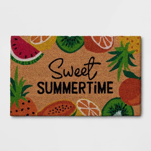 doormat summertime sweet fruit squad sun x2 natural target