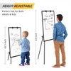 Maxtek Easel Whiteboard Height Adjustable 42" to 63" H Magnetic Mobile Whiteboard and Flipchart - 4 of 4