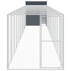 'vidaXL Chicken Cage with Run Anthracite - Galvanized Steel - Mesh Design & Multi Purpose Chicken House with Practical Roof and Extended Run - 3 of 4