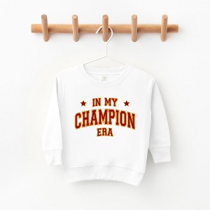 The Juniper Shop Maroon In My Champion Era Toddler Graphic Sweatshirt - 1 of 2