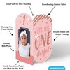 Big Dot of Happiness 1st Birthday Little Miss Onederful Photo Holder Centerpieces, 4x6 Picture Display Box, Table Decoration for First Birthday, 8 Ct - 4 of 4