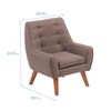 ECR4Kids Ezra Accent Chair, Raisin - 2 of 4