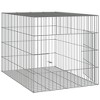 vidaXL Rabbit Cage Silver Galvanized Iron 30.7x21.3x21.3 in Durable - 4 of 4