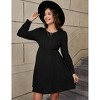 Coolmee Womens Maternity Sweater Dress Fall Casual Long Sleeve Ribbed Knit A-Line Sweater Dresses - 3 of 4