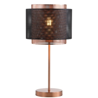 19.7" Tribeca Metal Table Lamp (Includes LED Light Bulb) Copper - JONATHAN Y