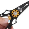 Unique Bargains Fishing Pliers Fishing Pliers for Saltwater with Sheath and Lanyard Black 1 Set - 3 of 4