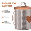 Amici Pet Rosie Treats Extra Large Storage Canister, 104 oz. , Rose Gold - 2 of 4