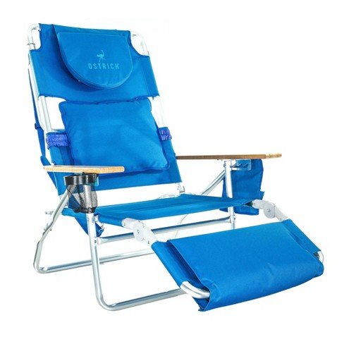 Ostrich Deluxe 3N1 Lightweight Outdoor Lawn Beach Lounge Chair w/Footrest - image 1 of 4