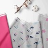Bacati - Girls Nautical Muslin Whales Boat Pink Blue Navy 3 pc Crib Bedding Set - 2 of 4