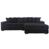 TiramisuBest Oversized Corduroy L Shaped Sofa  Modular sofa Left Chaise Eight Pillows Two Piece Corner Couch - 4 of 4
