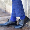 Solid Color Crew Cotton Dress Socks  from the Sock Panda (Men's Sizes, Adult Large) - 2 of 3