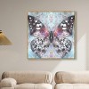 Art Remedy Shining Butterfly Colorful buterfly and flowers wall art Framed - 2 of 4